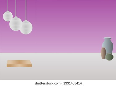 purple room interior