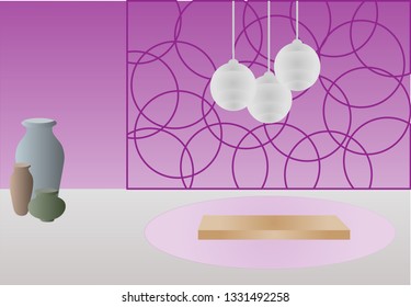 purple room interior