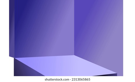 Purple room and platform 3d model