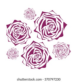 Purple Roses, Geometric