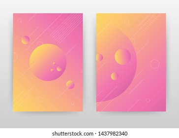 Purple round earth element business annual report brochure flyer design. Round abstract brochure template, include cover and back pages. Liquid background flyer leaflet vector design. Vertical A4 size
