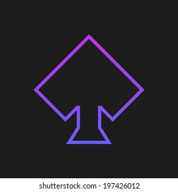 Purple rustrakehner color peaks on a black screen