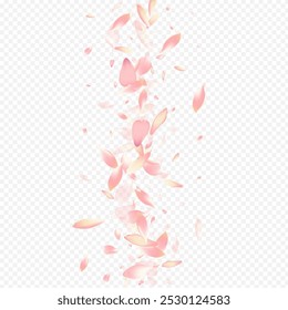 Purple Sakura Vector Transparent Background. Apple 3d Illustration. Bloom Romantic Pattern. Flower Graphic Texture. Bright Heart Wallpaper Cover.