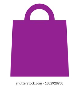 Purple Sale shopping bag vector icon