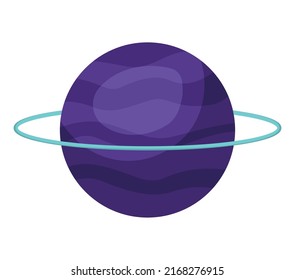 purple saturn design over white