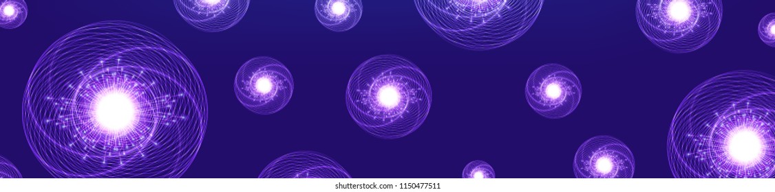 Purple Science Structure Molecule,Dna and Atom,Microbiology and technology background Concept design,Vector illustration