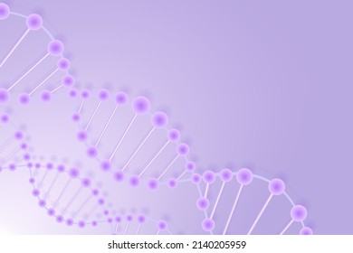 Purple scientific concept background with copy space, illustration vector.	