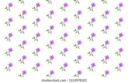 Purple Solomon’s Seal Flower Pattern Background
