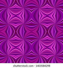 Purple Seamless Abstract Psychedelic Swirling Ray Burst Stripe Pattern Background - Vector Illustration