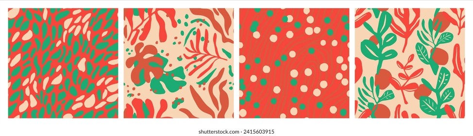 Purple Seamless Classic Isolated Paint Print. Pastel Repetitive Doodle Garden Ornament, Seamless Backdrop. Colorful Seamless Abstract Tropic Style Texture. 