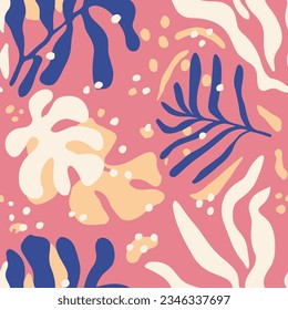 Purple Seamless Color Tree Shape Vector. Green Seamless Doodle Fresh Scribble, Seamless Print. Light Repetitive Contemporary Jungle Element Backdrop. 