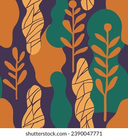 Fondo textil de árbol creativo morado sin foco. Un Elemento Fresco Repetitivo Brillante Y Fresco, Una Textura Sin Marea. Color Rosa Seamless Color Moderno Quill Art. 