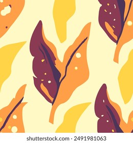 Púrpura sin costuras arte de la forma de moda creativa Hippie Repetitivo Contemporáneo Textil Orgánico, Vector sin costura. Fondo de pantalla de elementos de belleza de color sin fin degradado. 