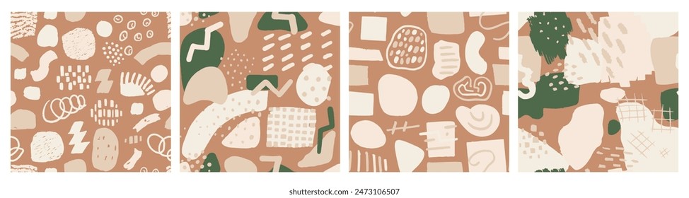 Purple Seamless Decoration Hand Drawn Shape Vector. Black Repeated Brushed Isolated Illustration, Seamless Swatch. Light Repetitive Fashion Simple Fabrics Stripes