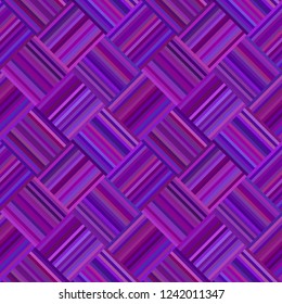 Purple seamless diagonal striped square pattern - vector mosaic tile background graphic design