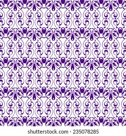 Purple Seamless floral pattern for design, vector Illustration 