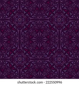 Purple seamless kaleidoscope background