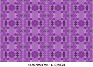 Patrón de mosaico transparente púrpura. Fondo hexagonal abstracto para papel pintado, fondo, banner, plantilla, ilustración, tela y otras aplicaciones. Vector. Violeta.