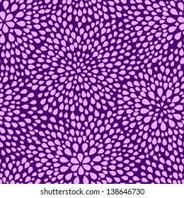 Purple Seamless Pattern with Abstract Floral Texture. Stylish Vector Background