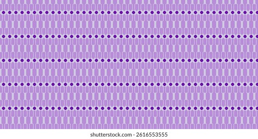 Purple Seamless Pattern with Bold Geometric Repetition