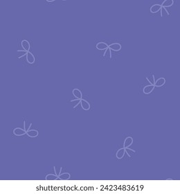 Purple seamless pattern with bows