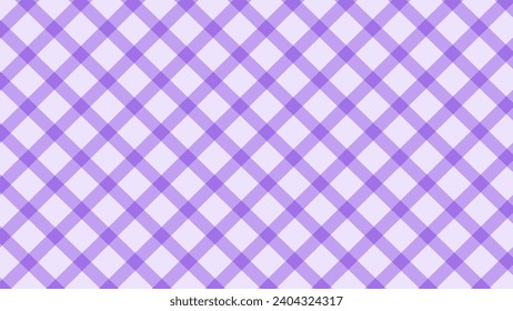 Purple seamless pattern diagonal plaid