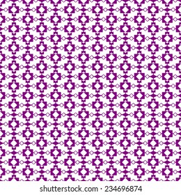 Purple Seamless Pattern Ornament in Vector