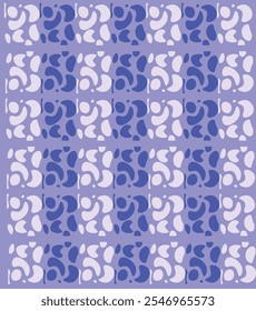 purple seamless pattern with simple geometric shapes. Abstract background for banner, poster, cover, card