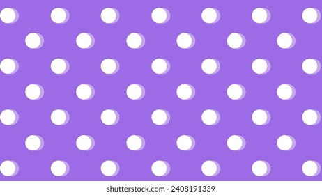 Patrón morado sin soldadura con punto de polka blanco