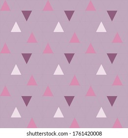 Purple Seamless Repeat Triangle Geometry Pattern