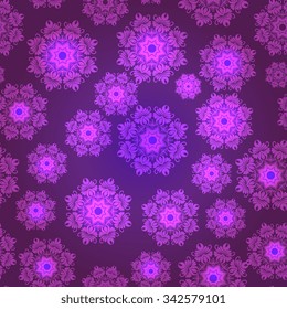 purple seamless snowflake pattern