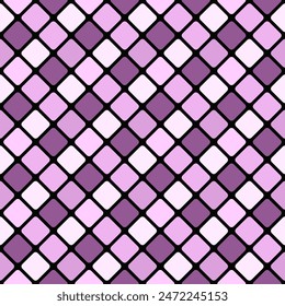 Purple seamless square pattern background design - repeating abstract geometrical vector graphic from diagonal squares