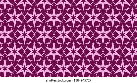 Purple Seamless Stars Background Pattern