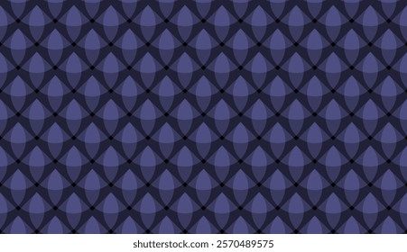 Purple seamless texture composed of intersecting circles.