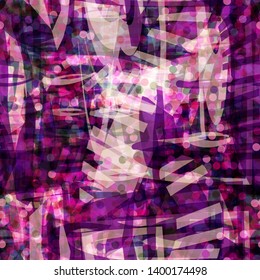 Purple seamless texture with sripes and strokes. Abstract vector background for web page, banners backdrop, fabric, home decor, wrapping