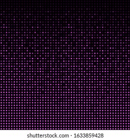 Purple sequins, glitters, sparkles, paillettes, mosaic background template. Abstract luxury halftone vector creative backdrop. Glitter rounds with gradient trendy. Vibrant shiny dots glitter texture.