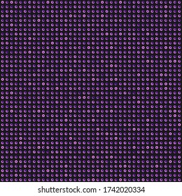 Purple sequins, glitters, sparkles, paillettes, mosaic background template. Abstract luxury halftone vector creative backdrop. Glitter rounds gradient trendy. Vibrant purple shiny dots glitter texture