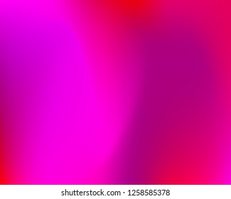 Purple Sexy Gradient Banner Vector Illustration. Blurry Pink Wavy Mesh Background. Vivid Rosy Colors Smooth Vector Template. Love and Romance Theme Wallpapers for Your Design