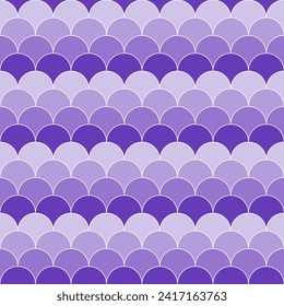 Purple shade fish scales pattern. fish scales pattern. fish scales seamless pattern. Decorative elements, clothing, paper wrapping, bathroom tiles, wall tiles, backdrop, background.