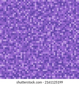 Purple shades pixel seamless pattern. Purple camouflage design.