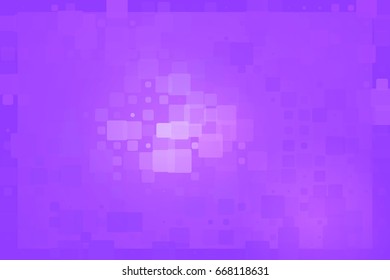 Purple shades vector abstract glowing background with random sizes rounded corners tiles 