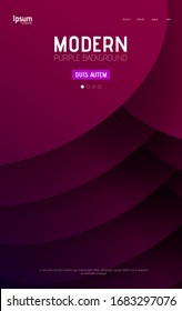 Violett-braunes abstraktes Hintergrunddesign für die Landing-Seite. Farbige Formen Zusammensetzung. Futuristisches Design für Poster, Banner oder Karten an.