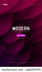 Diseño de fondo abstracto morado de jerez para la página de aterrizaje. Composición de formas degradadas. Diseño futurista para carteles, banners o tarjetas a.