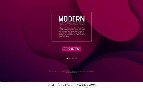 Diseño de fondo abstracto morado de jerez para la página de aterrizaje. Composición de formas degradadas. Diseño futurista para carteles, banners o tarjetas a.