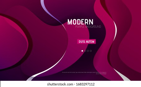 Diseño de fondo abstracto morado de jerez para la página de aterrizaje. Composición de formas degradadas. Diseño futurista para carteles, banners o tarjetas a.