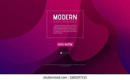 Purple sherry abstract background design for Landing page site. Gradient shapes composition. Futuristic design for posters, banners or cards to.