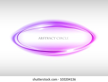 purple shining circle on the white