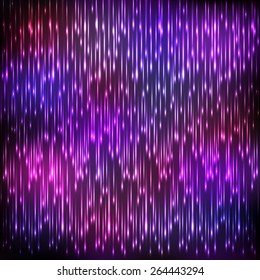 Purple Shining Neon Vector Rain Drops Stock Vector (Royalty Free ...