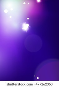 Purple shiny abstract background. Blurred light vector template. Magic layout