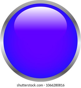 Purple Shiny round button 2